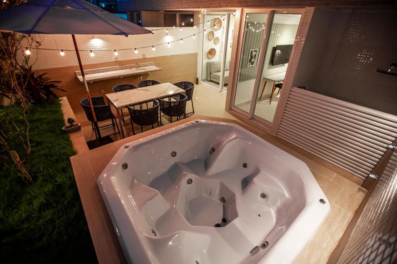 Apartamento Com Jacuzzi Na Beira Mar De Joao Pessoa No Branco Haus Extérieur photo